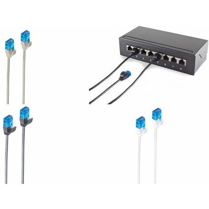 shiverpeaks BASIC-S Slim Patchkabel, Kat. 6, U/UTP, 0,5 m