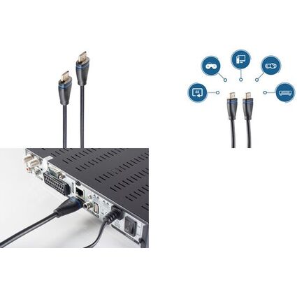 shiverpeaks BASIC-S HDMI Kabel, HDMI-A Stecker, 5,0 m