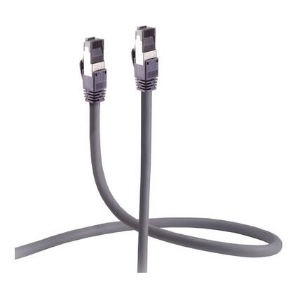 FLEXLINE Patchkabel Kat. 6A, U/FTP, trittfest, grau, 20,0 m