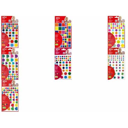APLI kids Sticker "Hexagon", Kleinpackung