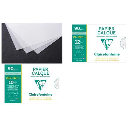 Clairefontaine Transparentpapier, 90/95 g/qm, 240 x 320 mm