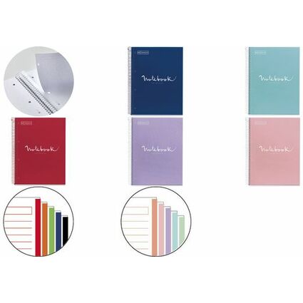 MIQUELRIUS Collegeblock "Notebook EMOTIONS", DIN A4,lavendel