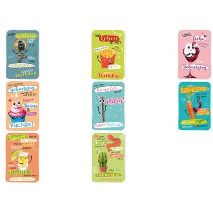 SUSY CARD Geburtstagskarte Wiggle "Wein"