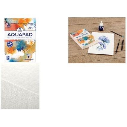 Clairefontaine Aquarellblock AQUAPAD, DIN A1, 300 g/qm