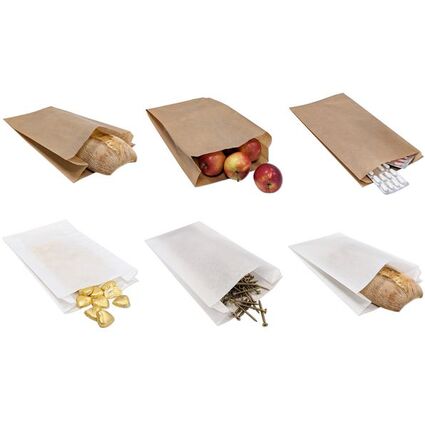 MAILmedia Seitenfaltenbeutel, 100 x 40 x 600 mm, braun
