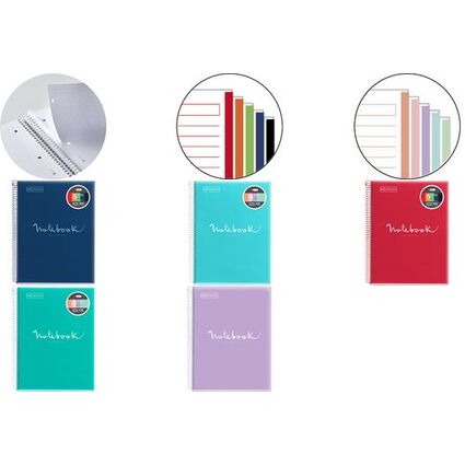 MIQUELRIUS Collegeblock "Notebook EMOTIONS", DIN A4,lavendel