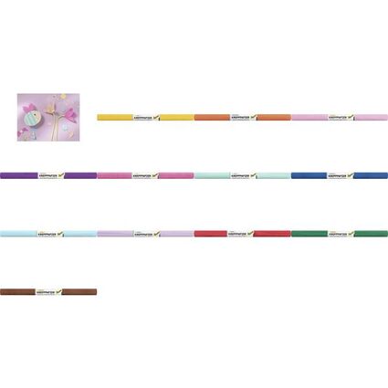 folia Krepppapier-Rolle, (B)500 mm x (L)2,5 m, sortiert