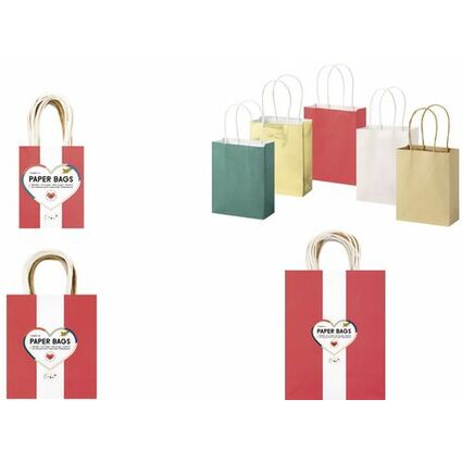 folia Papier-Tragetaschen CLASSIC, Gre: S, farbig sortiert
