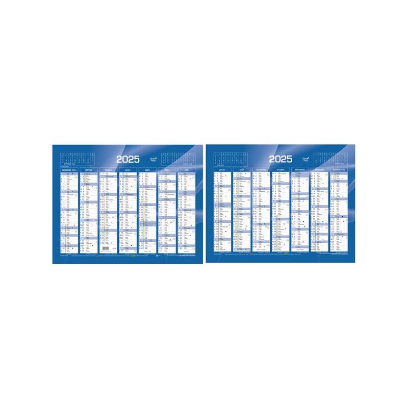 QUO VADIS Calendrier de banque bleu, 135 x 180 mm, 2024 238062Q bei www