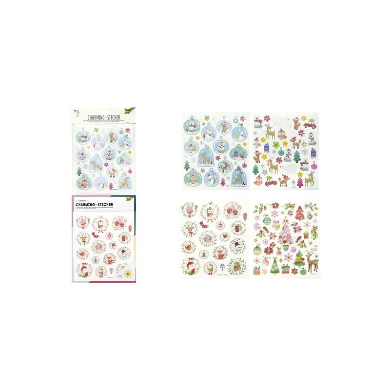 folia WeihnachtsSticker Charming Christmas III 18216 bei www.officeb2b