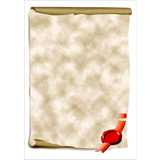 sigel Design-Papier, din A4, 185 g/qm, motiv "Urkundenrolle"