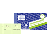 AVERY zweckform Nummernblock 1 - 1000, 105 x 53 mm, grn