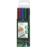 FABER-CASTELL permanent-marker MULTIMARK F, 4er Etui