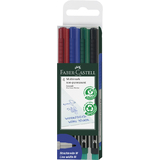 FABER-CASTELL nonpermanent-marker MULTIMARK M, 4er Etui