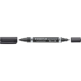 STAEDTLER lumocolor Permanent-Marker duo, schwarz