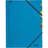 LEITZ Ordnungsmappe, din A4, Karton, 7 Fcher, blau