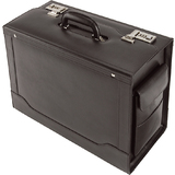 Alassio pilotenkoffer "ANCONA", Leder, schwarz