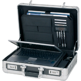ALUMAXX Laptop-Attach-Koffer "CARBON", Aluminium