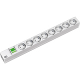 BACHMANN 19" Steckdosenleiste, 8-fach, mit Wippschalter