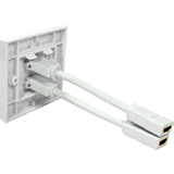 LogiLink Anschlussdose, 2 x HDMI, geschirmt, wei