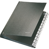 LEITZ Pultordner, A4, A-Z, 24 Fcher, Hartpappe, schwarz