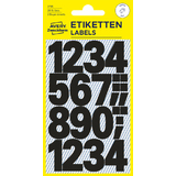 AVERY zweckform Zahlen-Etiketten, zahlen 0-9, schwarz