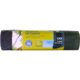 Secolan Abfallsack, mit Zugband, blau/schwarz, 120 Liter