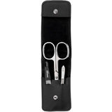 Clauss Manikr-Set, im Leder-Etui, 3-teilig, schwarz
