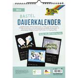 folia Kreativ-Wandkalender, din A4, 170 g/qm, schwarz