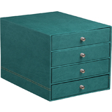 RHODIA schubladenbox RHODIARAMA, 4 Schbe, pfaugrn