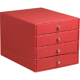 RHODIA schubladenbox RHODIARAMA, 4 Schbe, mohnrot