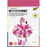 folia Moosgummi, (B)200 x (H)290 mm, ton IN ton MIX rot
