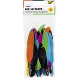 folia Indianerfedern, 10 g, farbig sortiert