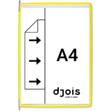 djois by tarifold Drehzapfentafel, din A4, gelb