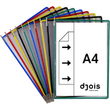 djois by tarifold Drehzapfentafel, din A4, farbig sortiert