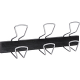 ALBA wandgarderobe "PRO3", 3 Haken, grau/schwarz