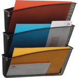 ALBA wand-prospekthalter MESHFILE, 3er Set, schwarz