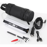FISCHER akku-kompressor mit powerbank und LED-Taschenlampe