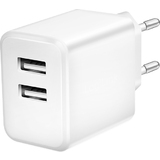 LogiLink USB-Steckdosenadapter, 2x USB-A, 12 Watt, wei