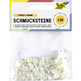 folia schmucksteine "Pearly Charm", rund, perlmutt