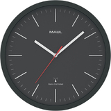 MAUL Wanduhr/Funkuhr MAULjump, Durchmesser: 305 mm, schwarz