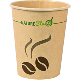 NATURE star Papier-Kaffeebecher "Mocca", 0,2 l, braun