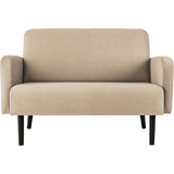 PAPERFLOW 2-Sitzer sofa LISBOA, Stoffbezug, elfenbein