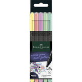 FABER-CASTELL fineliner GRIP finepen Pastell, 5er Etui