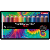 STABILO aquarell-buntstift aquacolor ARTY, 36er Metalletui