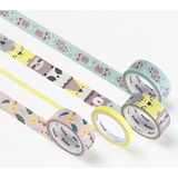 folia deko-klebeband Washi-Tape "HOTFOIL WILDLIFE", 4er Set