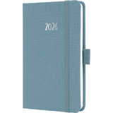 sigel taschenkalender Jolie feel 2026, Textil, A6, blau