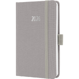 sigel taschenkalender Jolie feel 2026, Textil, A6, grau