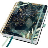 sigel buchkalender Jolie "Glamorous Leaves" 2026, A5