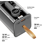 LogiLink powerbank mit Display, 20.000 mAh, schwarz